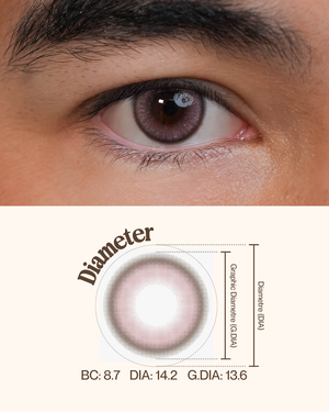 Dewed Daily Disposable Coloured Lens - Pink Dew